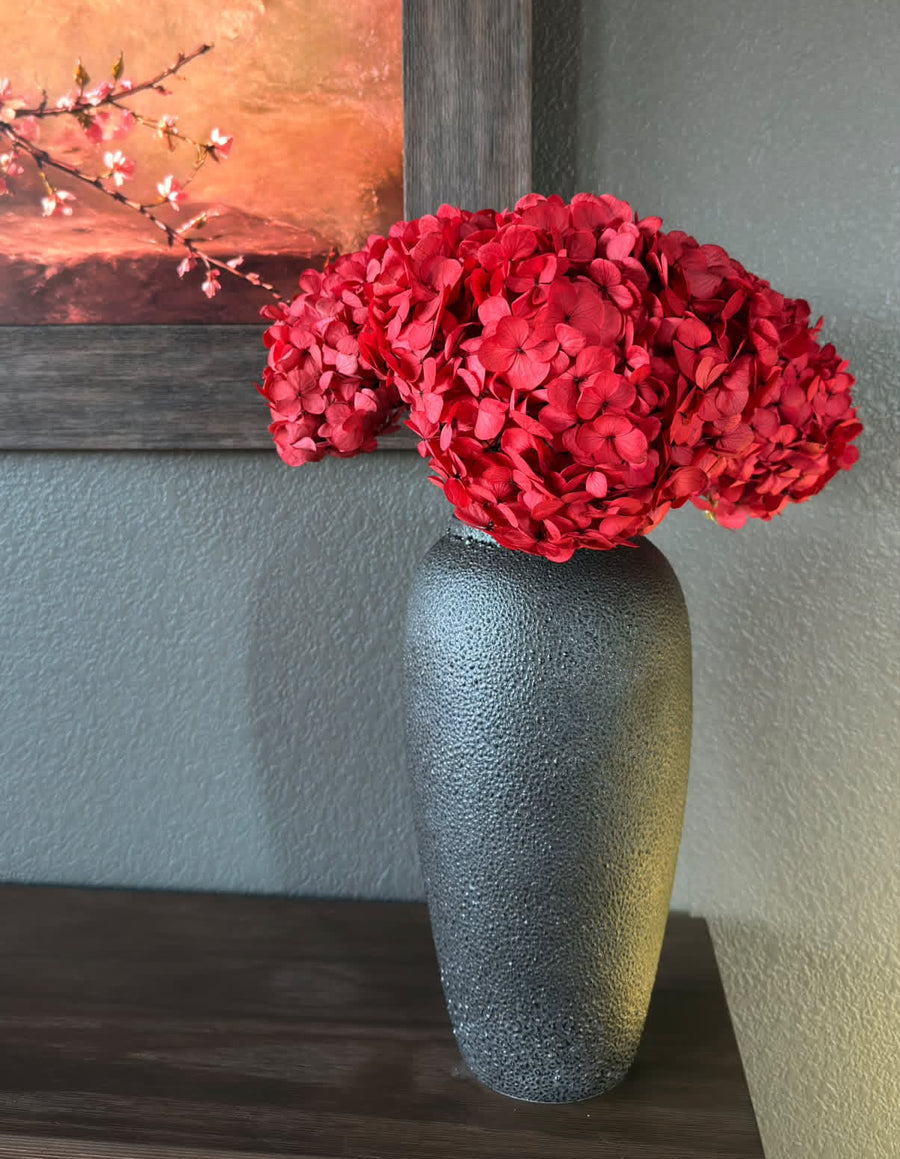 Dried hydrangea stems