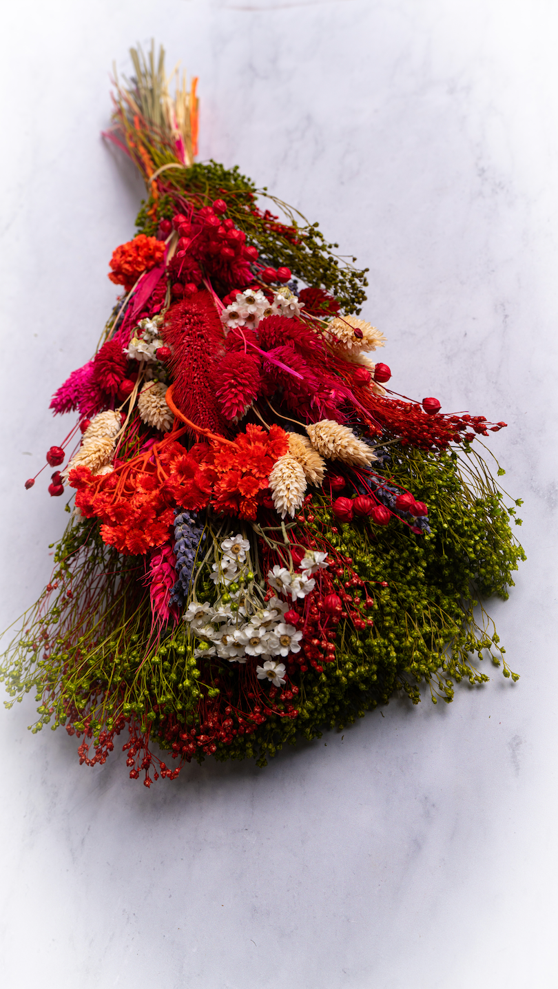 Vertical Bouquet - Red