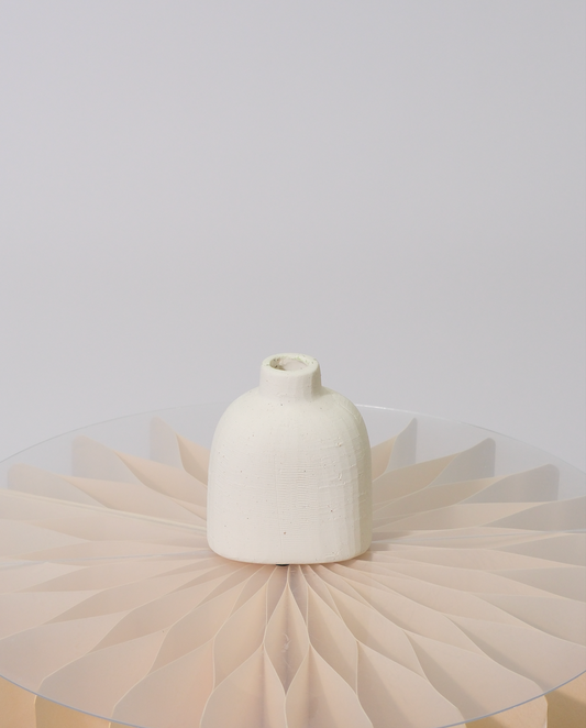 Stone Vase - White